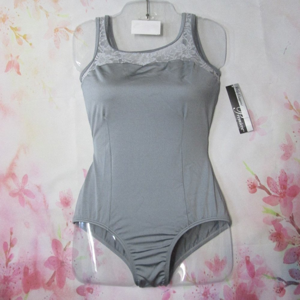 Leotard New Body Wrappers Women's Medium Adult Dance Ballet Jazz Costume Gray MA